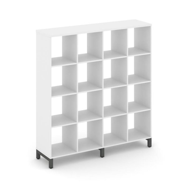 Каркас стеллажа 4 яруса SN.KS-440 (1488х400х1615) (Белый/Металл Антрацит)