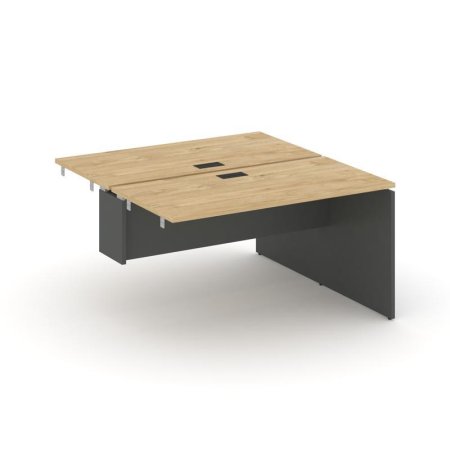 Стол-приставка к опорным элементам SN-D.DPRS-024 (1580х1632х750) (Тиквуд Светлый/Антрацит)