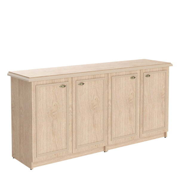 Шкаф низкий 2-х секционный Raut RLW 185 1808x466x886 (Дуб Девон)