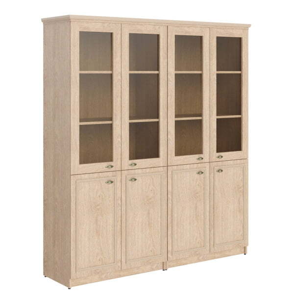 Шкаф высокий 2-х секционный комбинированный Raut RHC 180.2 1808x466x2023 (Дуб Девон)