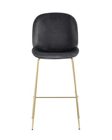 Стул барный Beetle со спинкой серый (Стул барный Турин серый)