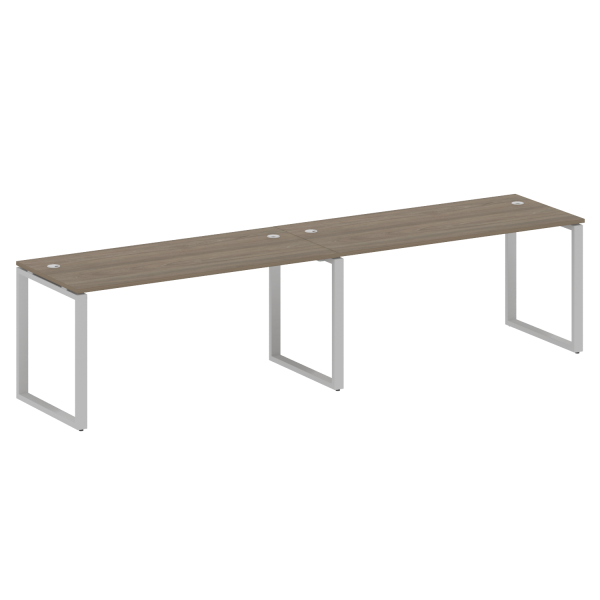 Рабочая станция Metal System Style БО.СМ-2.4 3200x720x750 (Вяз/Серый металл) Рабочая станция Metal System Style БО.СМ-2.4 3200x720x750 (Вяз/Серый металл)