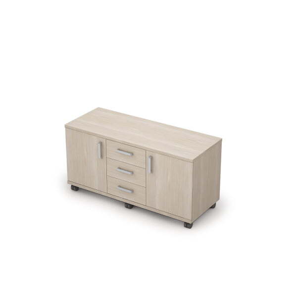 6Т.006 Тумба мобильная (1190x454x598) (Шамони светлый)