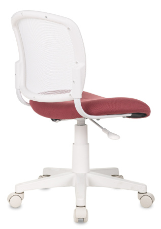 Кресло детское CH-W296NX белый TW-15 сиденье розовый 26-31 сетка/ткань крестов. пластик пластик белы (Розовый)