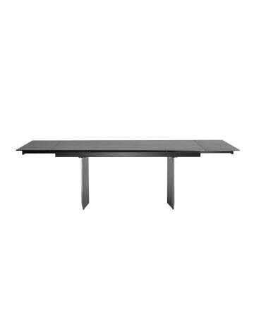 Стол обеденный Селин раскладной 180-260*90 керамика темная (Стол обеденный Селин черный)