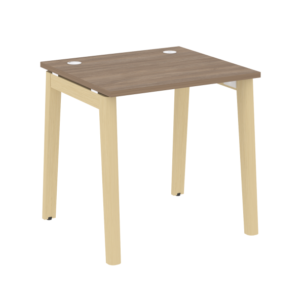 Стол рабочий на деревянных опорах Onix Wood OW.SP-0.7 780x720x750 (Дуб Аризона/Дуб Светлый)