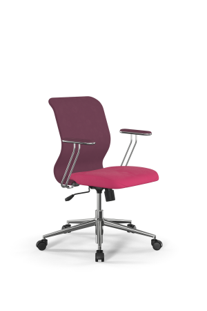 Кресло для руководителя Метта Sit 8 Mr4-4T - Vivaldi /Uh00/Wh12/T4mV-c(M09.B23.G18.W01) (Темно-розовый)