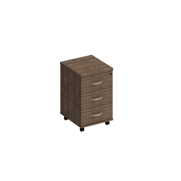 Тумба выкатная 3-х ящичная с центральным замком Комфорт КФ К.308 400x445x600 (Дуб шамони темный) Тумба выкатная 3-х ящичная с центральным замком Комфорт КФ К.308 400x445x600 (Дуб шамони темный)
