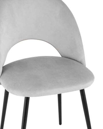 Стул Меган велюр светло-серый (Стул Меган светло-серый) Стул Меган велюр светло-серый (Стул Меган светло-серый)