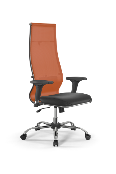 Кресло для руководителя Метта Sit 10 B1-163D - T+Extra /Km00/Wm12/D02P(M09.B21.G20.W01) (Черный | Оранжевый) Кресло для руководителя Метта Sit 10 B1-163D - T+Extra /Km00/Wm12/D02P(M09.B21.G20.W01) (Черный | Оранжевый)