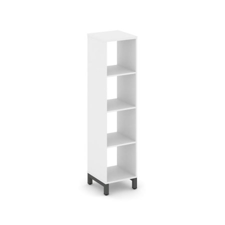 Каркас стеллажа 4 яруса SN.KS-410 (387х400х1615) (Белый/Металл Антрацит)