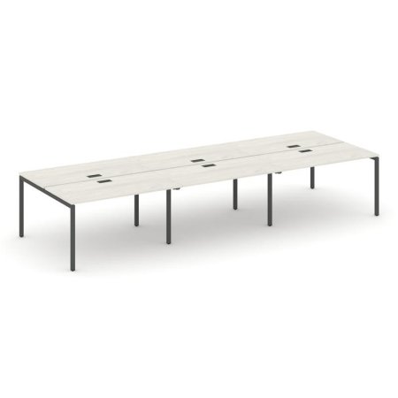 Рабочая станция 2-х сторонняя SN-4P.DRS-061 (2940х1232х750) (Дуб Наварра/Металл Антрацит)