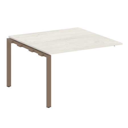 Проходной наборный элемент переговорного стола Metal System Style БП.ППРГ-2 1200x1235x750 (Дуб Наварра/Мокко металл)