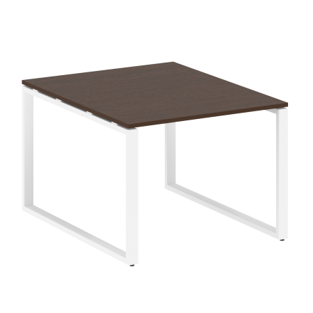 Переговорный стол 1 столешница Metal System Style БО.ПРГ-1.1 1000x1235x750 (Венге Цаво/Белый металл)