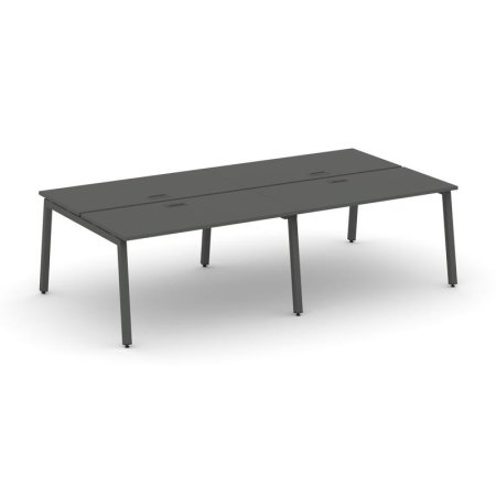 Рабочая станция 2-х сторонняя SN-5A.DRS-034 (3160х1232х750) (Антрацит/Металл Антрацит)