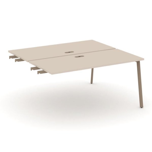 Двойной стол приставка к опорным тумбам ES.D.SPR-4-LP (1580х1500х750) (Капучино/Металл Латте) Двойной стол приставка к опорным тумбам ES.D.SPR-4-LP (1580х1500х750) (Капучино/Металл Латте)