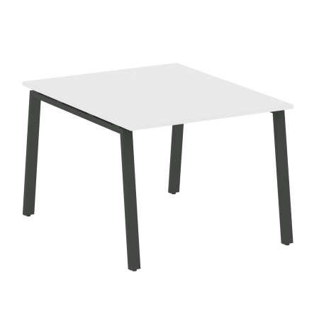 Стол для переговоров (1 столешница) на А-образном м/к Metal System Style БА.ПРГ-1.1 1000x1235x750 (Белый/Антрацит металл)