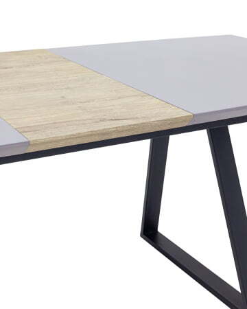 Стол обеденный Детройт раскладной 160-200*90 серый (Стол обеденный Детройт серый) Стол обеденный Детройт раскладной 160-200*90 серый (Стол обеденный Детройт серый)