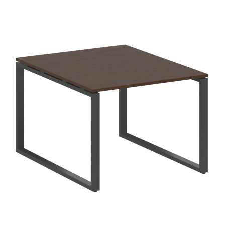 Переговорный стол 1 столешница Metal System Style БО.ПРГ-1.1 1000x1235x750 (Венге Цаво/Антрацит металл)