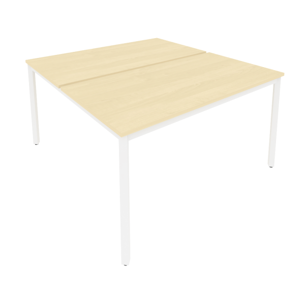 Рабочая станция на металлокаркасе Slim С.СП-5.3 1380x1475x750 (Клен/Белый металл)