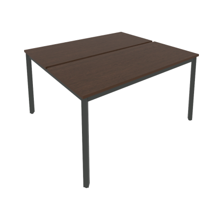 Рабочая станция на металлокаркасе Slim С.СП-5.2 1380x1235x750 (Венге Цаво/Антрацит металл)