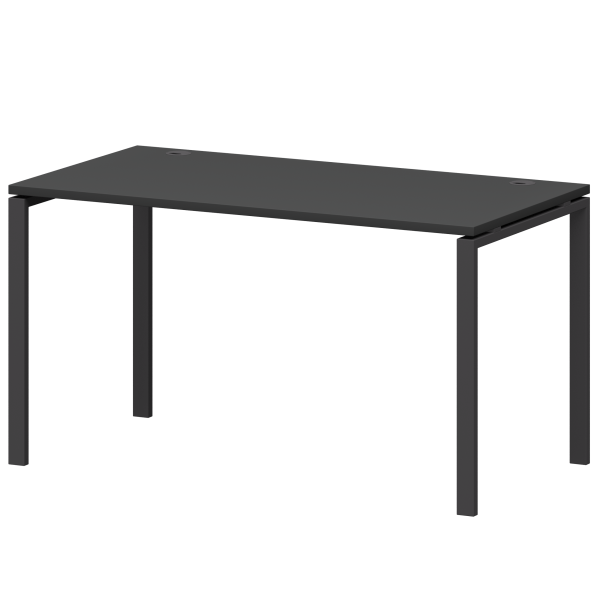 Стол на металлокаркасе Смарт СМС25-П-10К.73.Пр25 1000x730x750 (Графит/Антрацит)