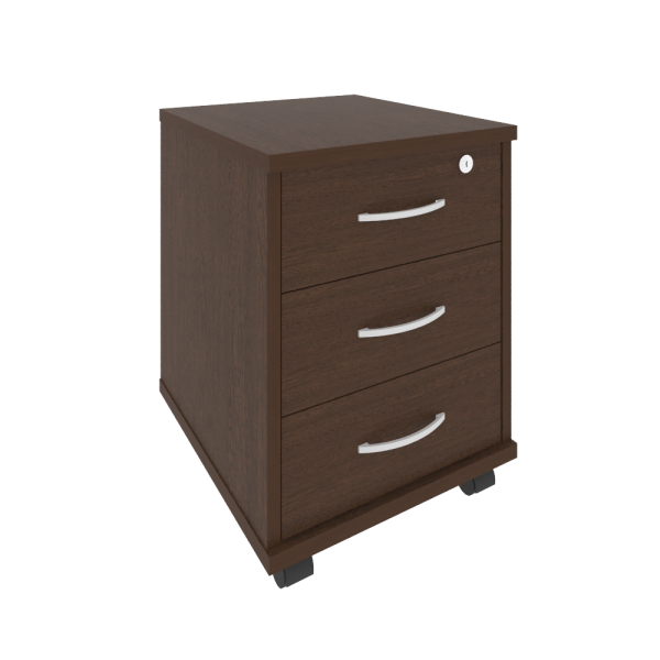 Тумба подкатная 3 ящ. фолдинг в комплекте Riva А.ТМ-3F 420x450x556 (Венге)