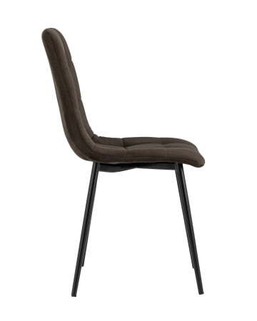 Стул Oliver велюр тёмно-коричневый (Стул Oliver темно-коричневый)