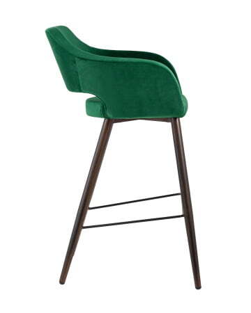 Стул барный Саймон велюр темно-зеленый (Стул барный Саймон темно-зеленый)
