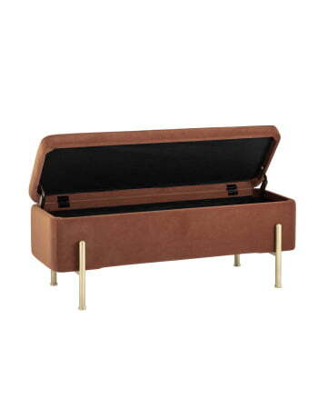 Банкетка Болейн с ящиком велюр терракотовый (Банкетка Болейн терракотовый)