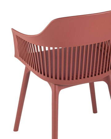 Стул Crocus с подушкой бордовый (Стул пластиковый Crocus бордовый)