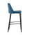 Стул барный Диего велюр пыльно-синий (Стул барный Диего синий)