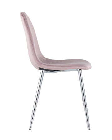 Стул Валенсия велюр розовый хромированные ножки (Стул Валенсия розовый)