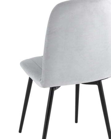 Стул Easy велюр светло-серый (Стул Easy светло-серый)