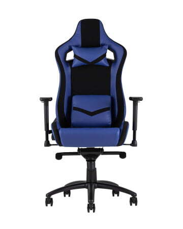 Кресло игровое TopChairs Racer Premium синее (Геймерское кресло Racer Premium синий)