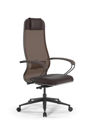 Кресло для руководителя Метта SynchroSit 10 B1-115K - X2+Extra /Um00/Wm12/K1bL(M23.B11.G19.W02) (Темно-коричневый)