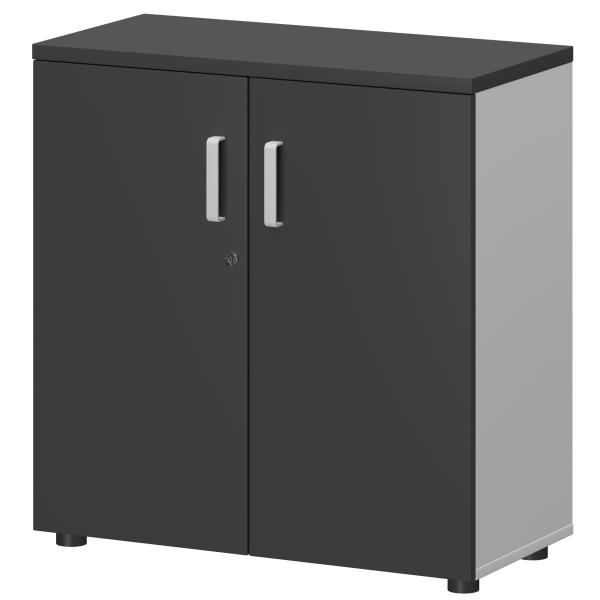 Шкаф Смарт СМШ-28Д Тип2 792x380x1214 (Белый/Графит)