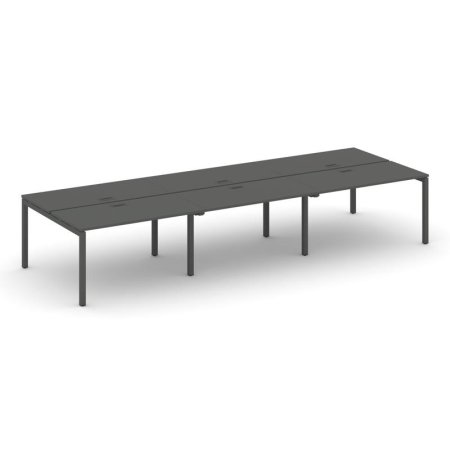 Рабочая станция 2-х сторонняя SN-5P.DRS-082 (3540х1632х750) (Антрацит/Металл Антрацит)