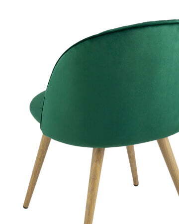 Стул Лион Страйпс велюр зеленый (Стул Лион зеленый)