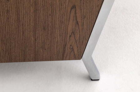 VISPO Диван 2-местный (ОРЕХ/ЧЕРНЫЙ)