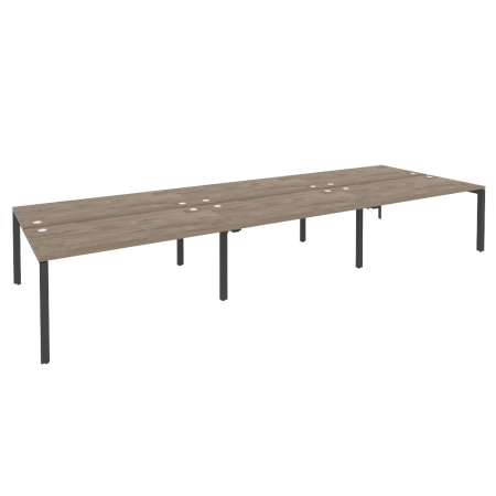 Рабочая станция на П-образном м/к Onix O.MP-D.RS-6.4.8 4740x1635x750 (Тиквуд Темный/Черный металл)