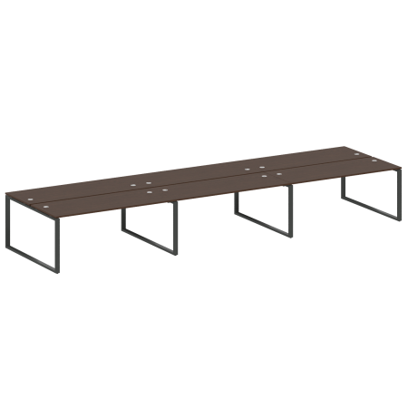 Рабочая станция Metal System Style БО.СМ-6.5 5400x1475x750 (Венге Цаво/Антрацит металл)