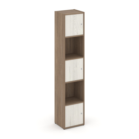 Стеллаж Locker Plus LK.K-007 408x350x1983 (Дуб Аризона | Дуб Наварра)