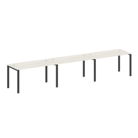 Рабочая станция на 3 раб. места Metal System Style БП.СМ-3.3 4200x720x750 (Дуб Наварра/Антрацит металл)