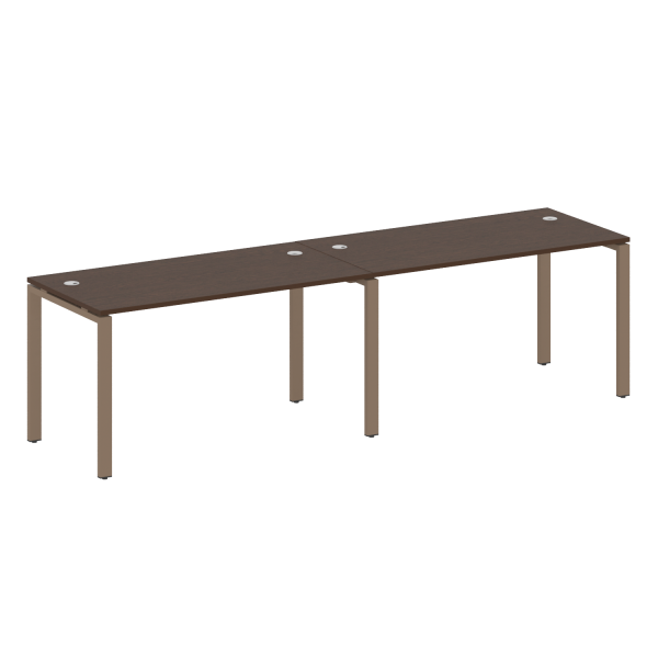 Рабочая станция на 2 раб.места Metal System Style БП.СМ-2.3 2800x720x750 (Венге Цаво/Мокко металл) Рабочая станция на 2 раб.места Metal System Style БП.СМ-2.3 2800x720x750 (Венге Цаво/Мокко металл)