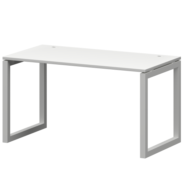Стол на металлокаркасе Смарт СМС25-О-10К.73.Пр50 1000x730x750 (Белый/Белый)