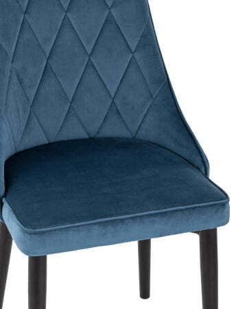 Стул Версаль велюр пыльно-синий (Стул Версаль синий) Стул Версаль велюр пыльно-синий (Стул Версаль синий)