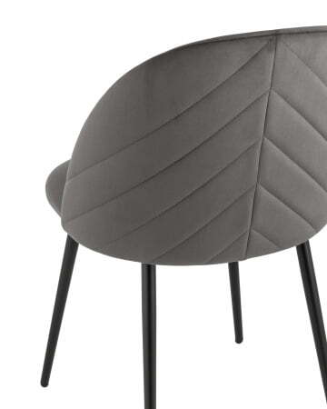 Стул Фолио велюр тёмно-серый (Стул Фолио темно-серый)