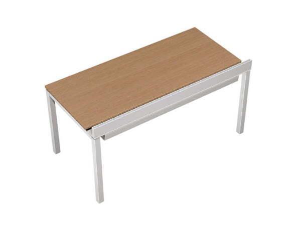 Стол рабочий с Prosystem Profiquadro КВ 0109 БВ 1600x800x750 (Белый премиум / Вишня скандинавскаяСерый)