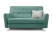 Диван 2-местный Muson (1500x810x920) Аквамарин (Аквамарин)